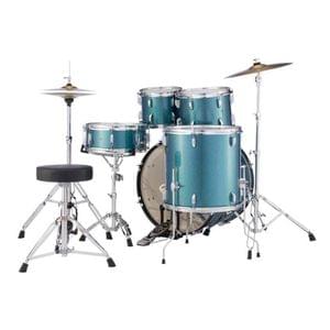 1563794289909-711.Pearl, Drum Set, 5 Pcs, Roadshow, WStands & Cymbals -Aqua Blue Glitter RS525SCC (704).jpg